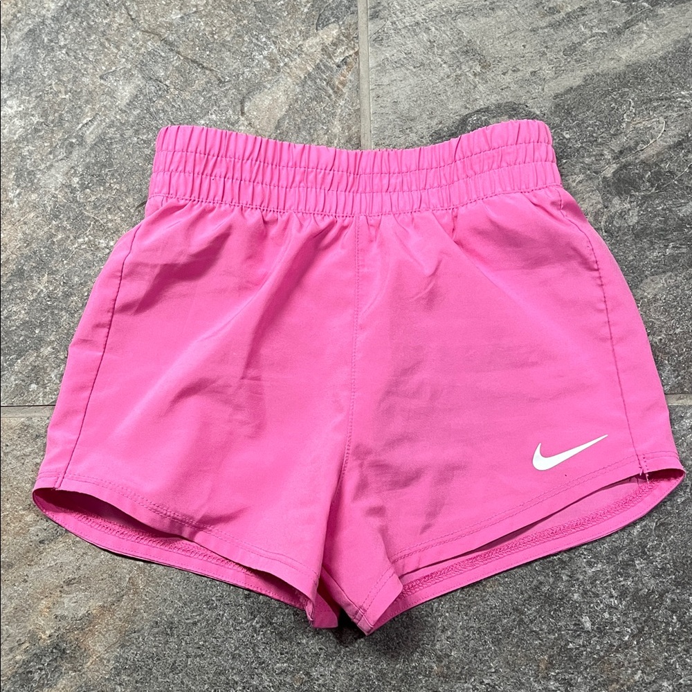 Girls Nike Dri-Fit Running Shorts, Size 5 (Small), Pink